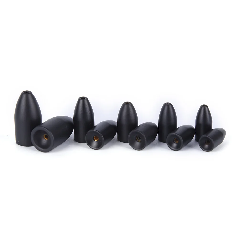 

2 PCS 5 Styles Tungsten Bullet Worm Weight Flipping Weight Fishing Sinker Lure Fishing Accessory