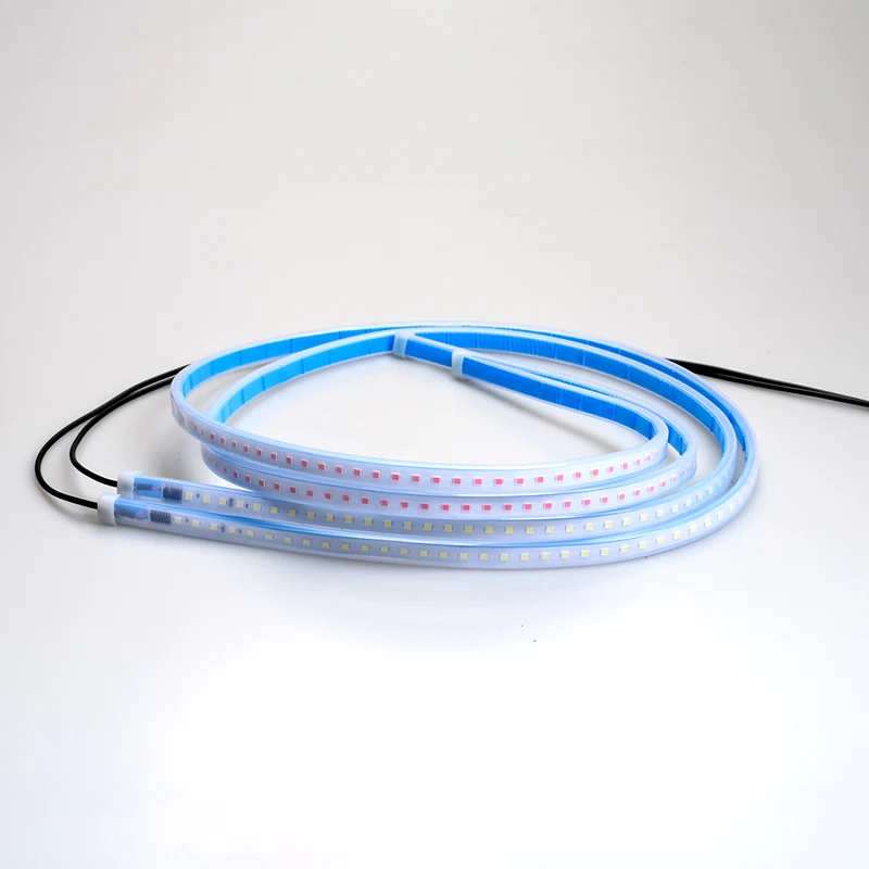 

120Cm Door Opening Streamer Light High Quality White To Red Color Flash Car Led Opening Warning Lamp Strips With 12V Atmosphere