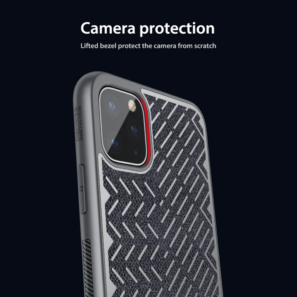 Для iPhone 11 Pro Max чехол Nillkin Shine at Night задняя крышка Простая текстура мягкий край ТПУ чехол для телефона iPhone 11 Pro Max чехол
