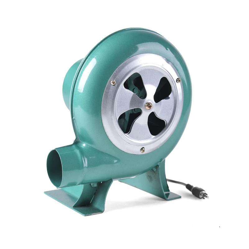 

220V~240V Household Blower Iron Barbecue Blower Small Centrifugal Blower 30W 40W 60W 80W Eu Us Plug Adapter Green for Barbecue