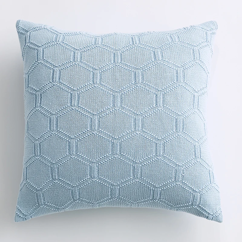 Домашний декор Emboridered Чехлы GreyGeometric холст хлопок Suqare вышивка наволочка 45x45 см