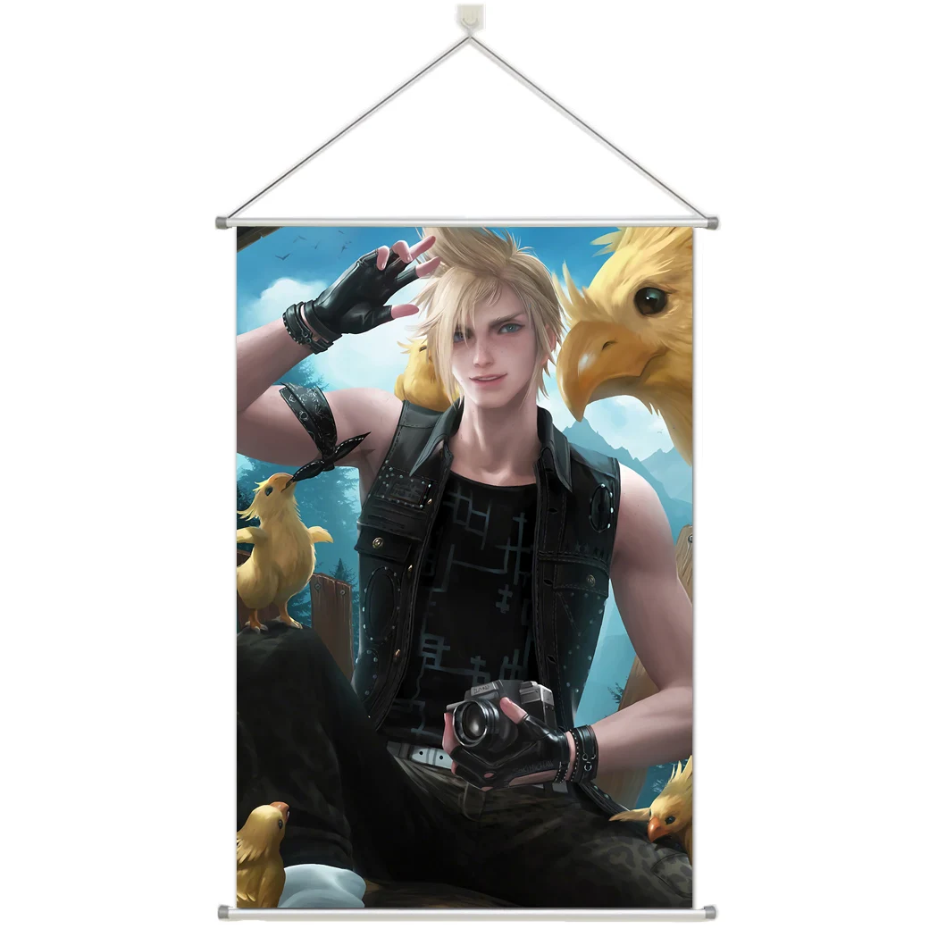 

Anime Final Fantasy Prompto Argentum Anime Prsonalize Customer Made Alloy Fabric Wall Poster Scroll 60x90cm 24x36inches