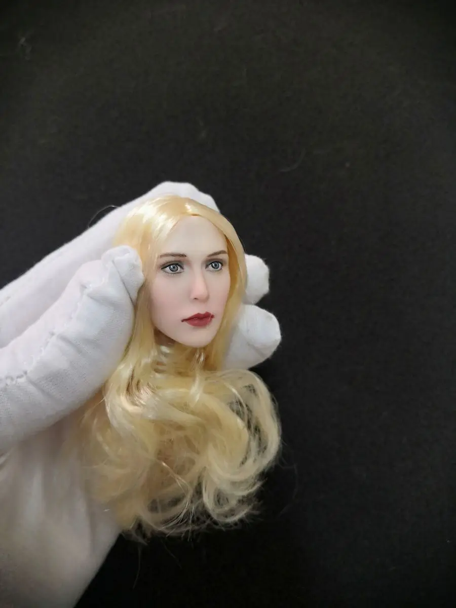 

1/6th Pretty Witch Elizabeth Olsen Blonde Beauty Head Sculpture Fit 12" Female Action Figure Body