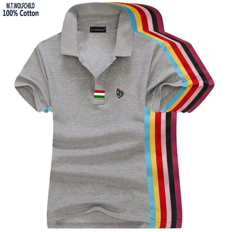 Женские футболки-поло с коротким рукавом из 2020 хлопка повседневные 100% облегающие