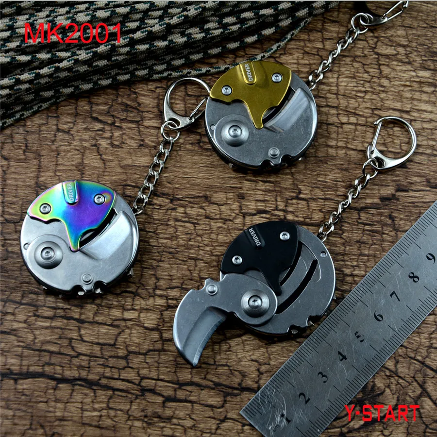 Флуоресцентный брелок для ключей с отвертками Torix мини портативный