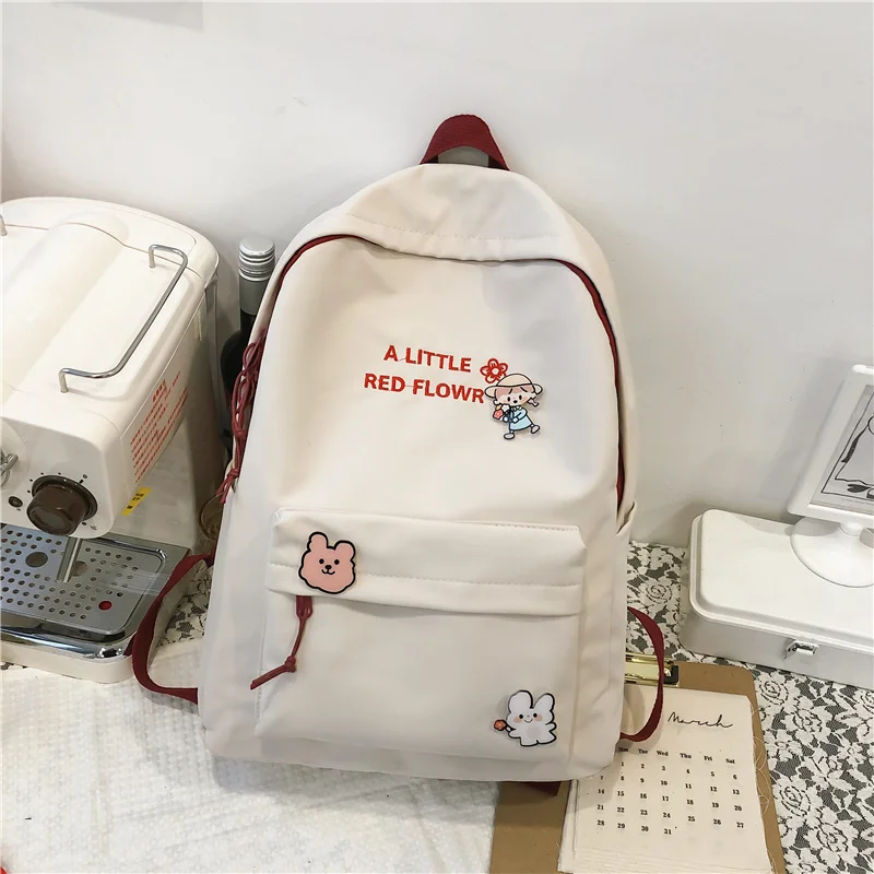 Classic female outdoor travel backpack nylon cow bookbag feminine for college comfortable black girl bag light school | Багаж и сумки
