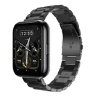 Ремешок из нержавеющей стали для часов Realme Watch 2  2 Pro, металлический браслет с тремя бусинами, 22 мм