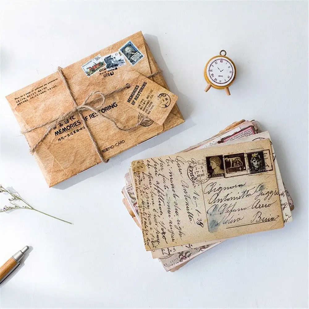 

30 шт. креативные открытки в винтажном стиле ретро воспоминания о восстановлении открыток письмо подарок ломо карты кавайные канцелярские п...