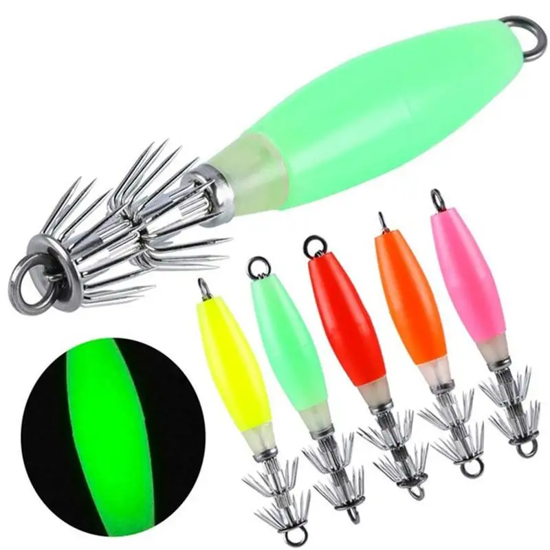 Высокое качество крючок для кальмара с двойным зонтиком приманка осьминога