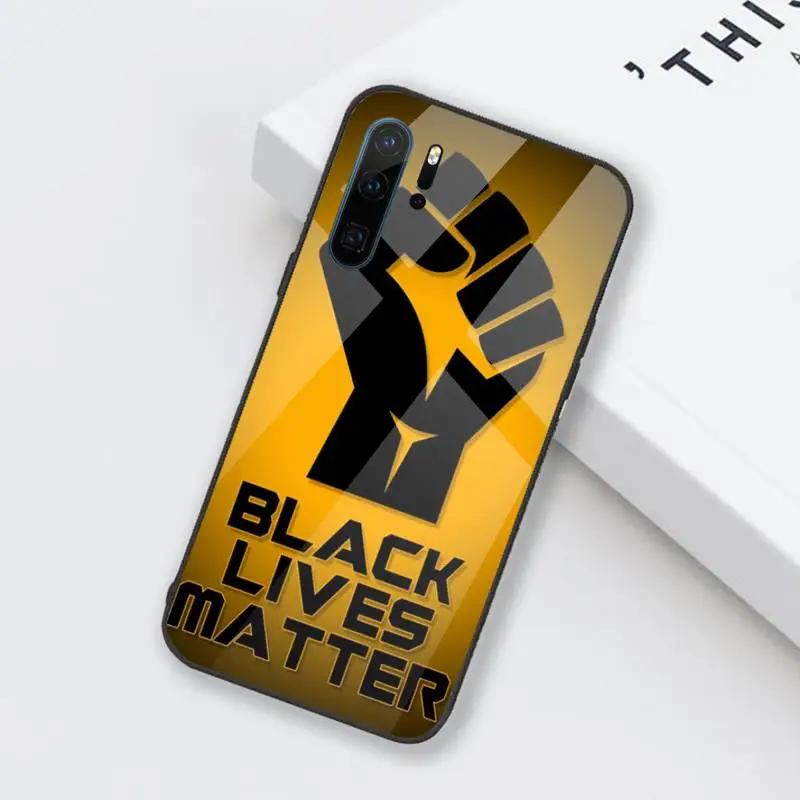 

Black Lives Matter Phone Case Tempered glass for Huawei Honor Mate P 9 10 20 30 8X 7A V10 Pro Plus Lite NOVA 3E 3I 5 5I Pro