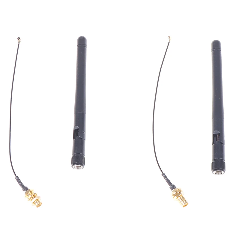 4 шт. 17 см PCI U.FL IPX к RP SMA Мужской кабель Pigtail + 2 ГГц 3dBi WiFi 4g антенна мужской