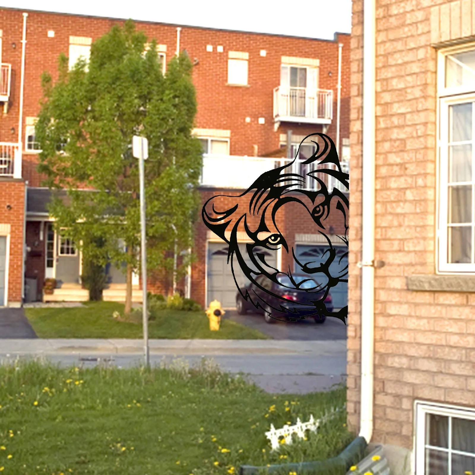 Уличное украшение для сада стены забора фермы животные глаз крупный рогатого