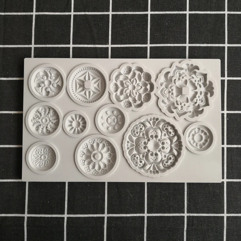 Gumpaste silicone mold Chocolate candy pastry cake tool Sugarcraft Flower Gingerbread Cookie Mould | Дом и сад