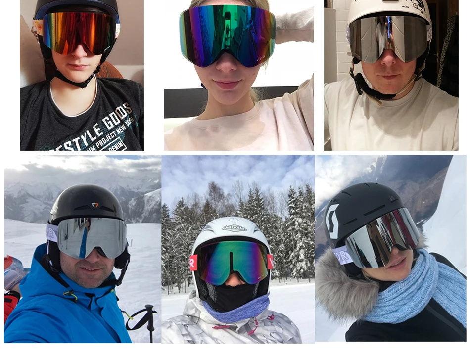 OTG лыжные очки со сменными линзами, снежные очки для мужчин и женщин, противотуманные покрытия, солнцезащитные очки для сноуборда, катания на лыжах, зимние спортивные очки для улицы