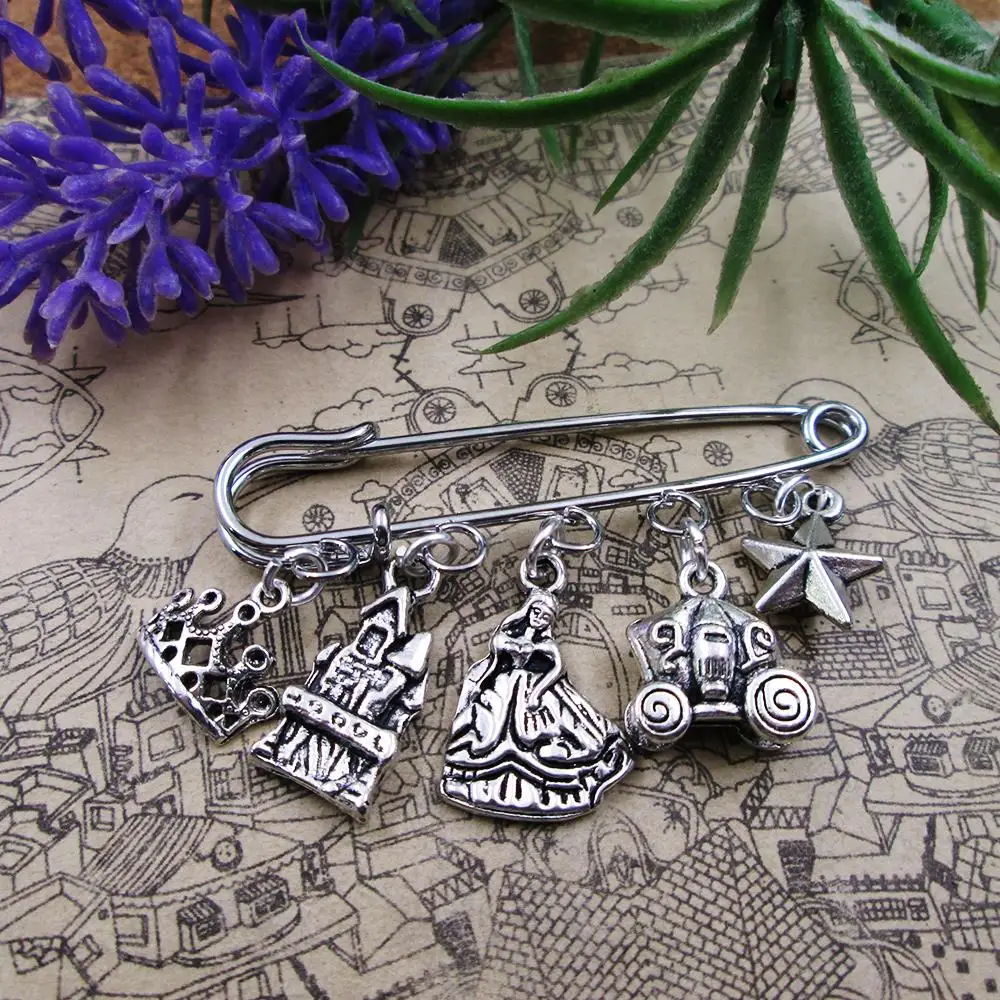 Брошь Принцесса килт с булавкой замок королева амулет брошь подарок на день