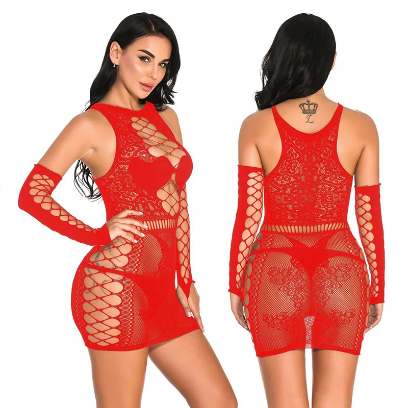 Женское сексуальное нижнее белье кружевное Эротическое Babydoll Сетчатое ажурные