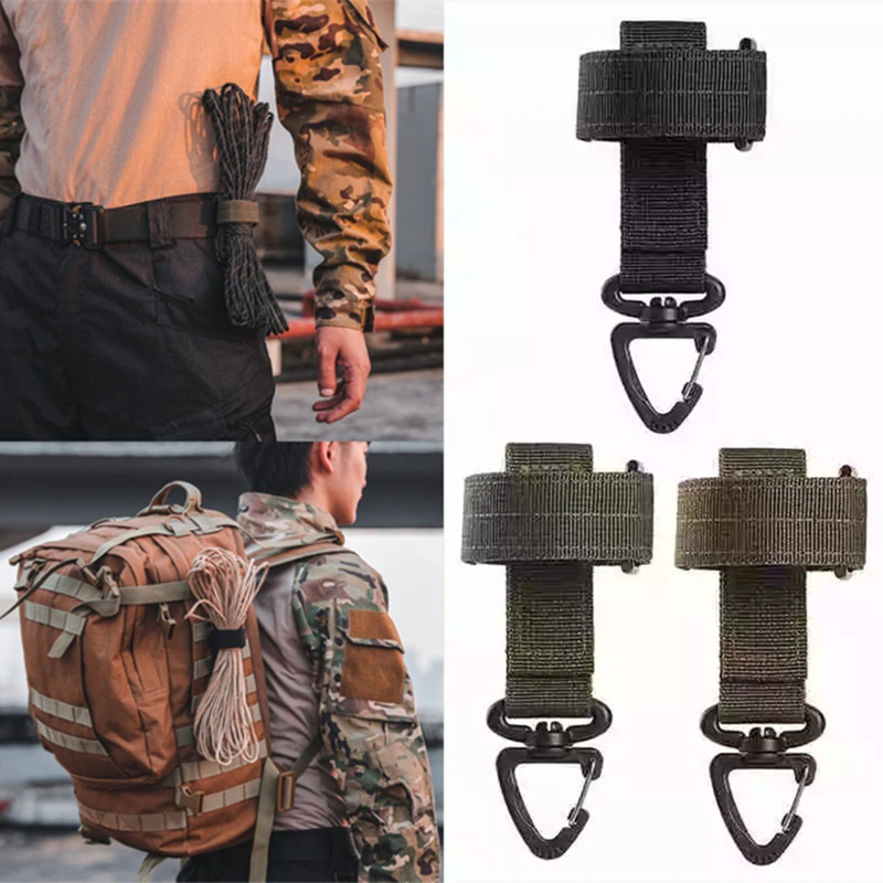 

Outdoor Tactical Gloves Climbing Rope Storage Buckle Hunting Camping Equipment Multi Tool Glove Hanging Buckle Nylon Carabiner