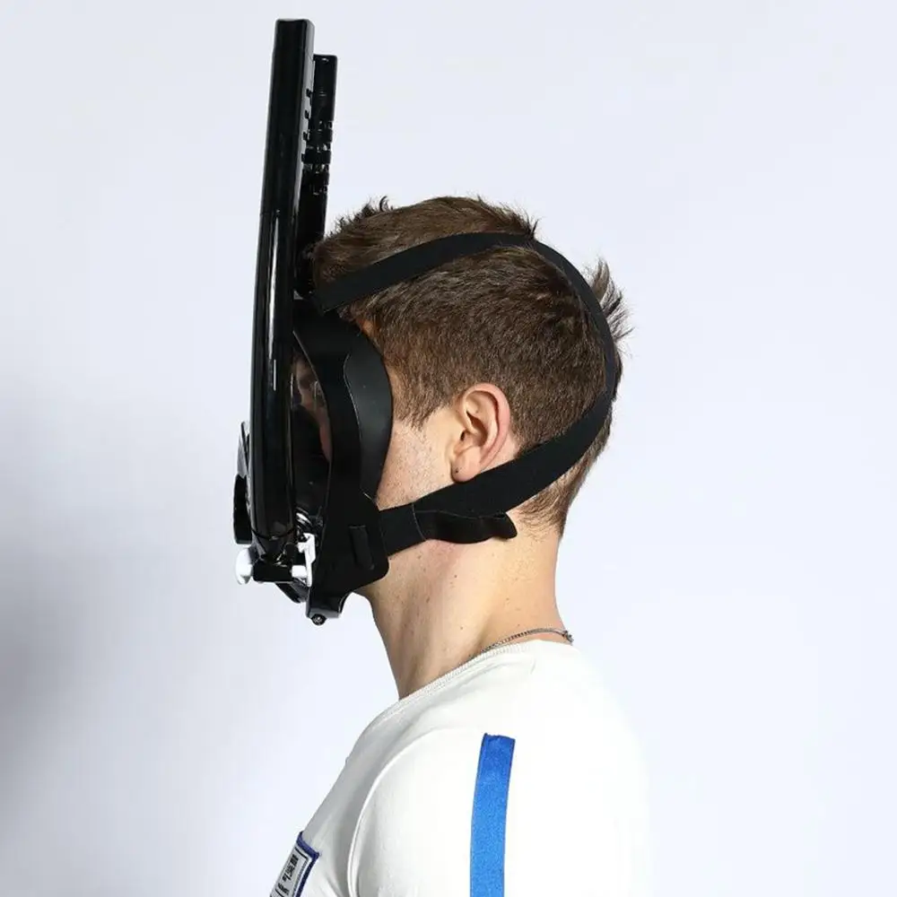 Double tube Diving mask Children &amp Adult Full face Snorkeling dry skin dive Underwater swimming scuba Anti-fog Snorkel | Спорт и