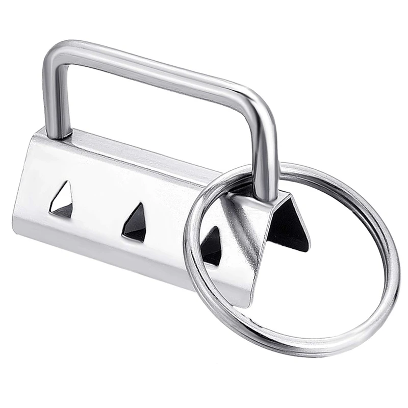 

40 Piece Key Ring Hardware Keychain Bracelet Hardware with Lanyard Key Ring