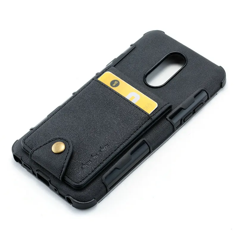 Для LG V30 чехол из ткани TPU Coque Fundas Etui для LG Stylo 4 Чехол LG Q Stylo 4 отделения для карт задняя крышка на LG V30 Stylo4 тканевый чехол - Цвет: Черный