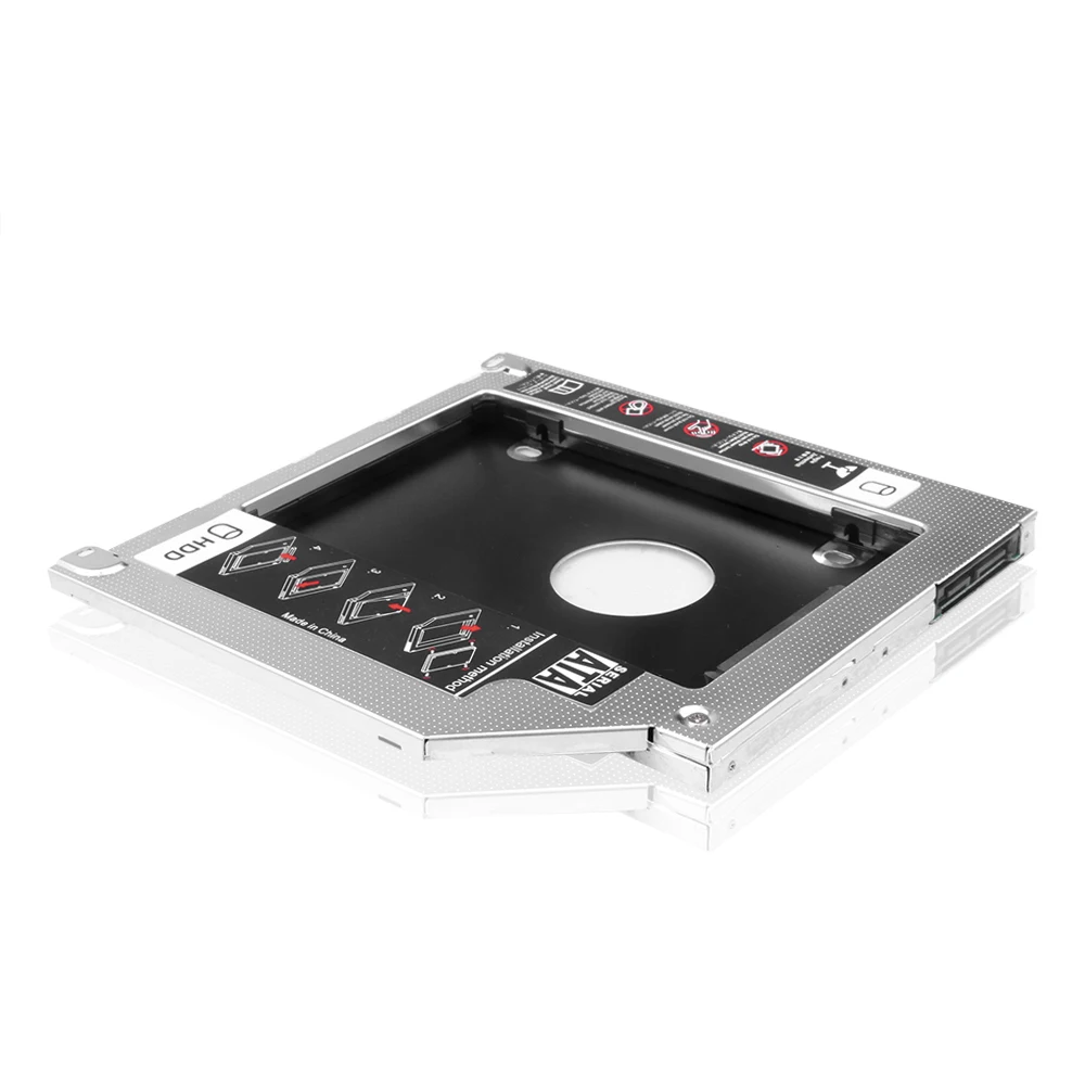 Portable 2.5" 9.5mm SATA 2nd HDD SSD Hard Drive Caddy Adapter For MacBook Pro Unibody A1278 A1286 A1297 CD ROM Optical Bay | Компьютеры