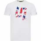 Mclaren F1 ландо Норрис Мужская большая британская футболка белого цвета