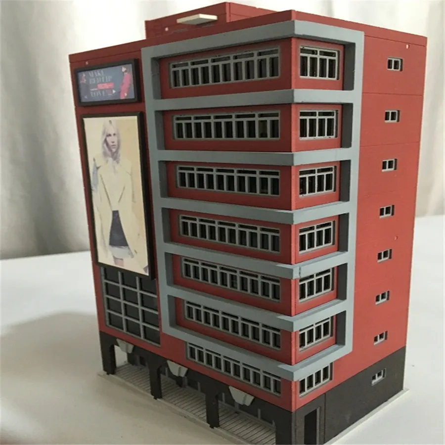 1/150 160 архитектурная сцена Abs Diy модель здания торгового центра для хобби