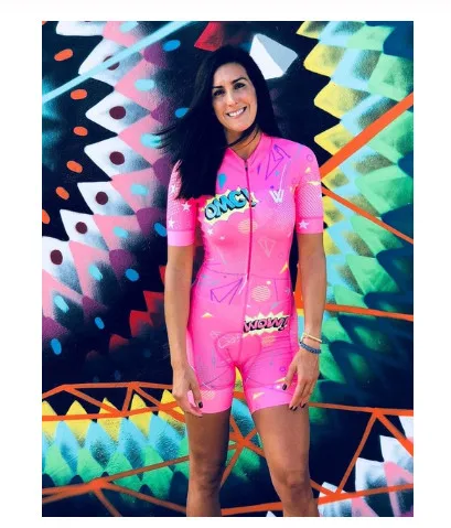 2020 профессиональный костюм для триатлона Женский велосипедный Трикотажный