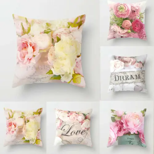 Новый модный розовый цветочный Хлопковый чехол для дивана с автозацией домашний