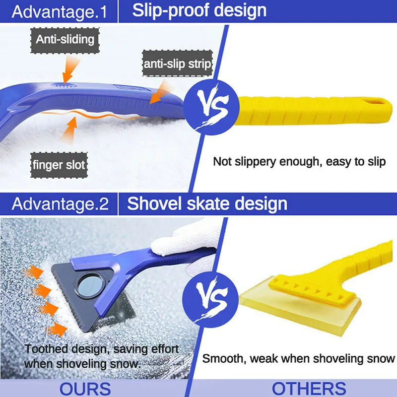 

2019 Hot Car Windshield Ices Snow Remover Scraper Tool Removal Shovel Portable Defrost Deicing X66