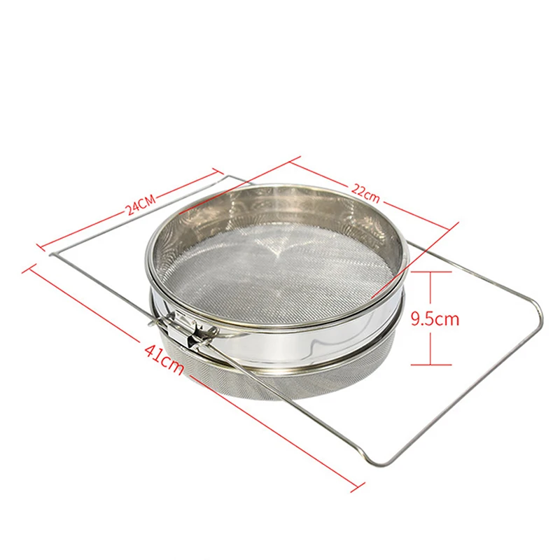 Двухуровневое сито для меда из нержавеющей стали с двойным экраном оборудование