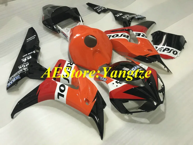 Комплект обтекателей для мотоцикла CBR1000RR 06 07 CBR1000 2006 2007 Красный Оранжевый Черный