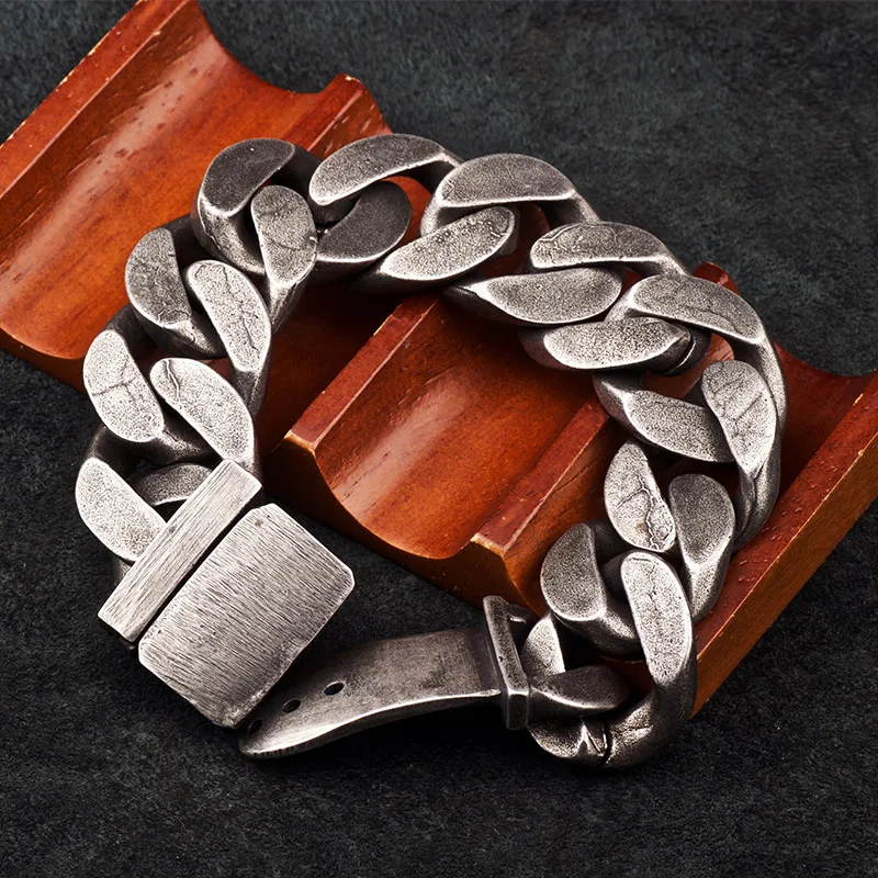 Мужской винтажный браслет mygrillz из нержавеющей стали с пряжкой в одном