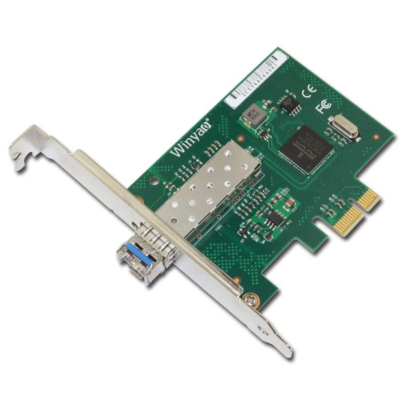

WY5720DF-LX PCI-e Single-mode SFP gigabit fiber optic network card BCM5720 diskless PXE