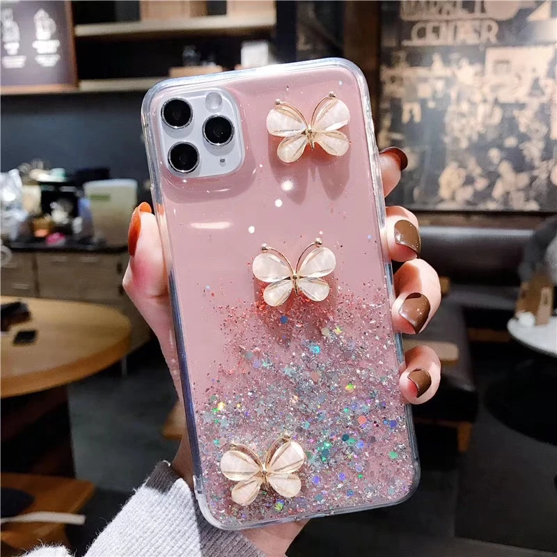 ALLCHW роскошный блестящий DIY чехол с кристаллами бабочками для iphone 11 Promax XSMAX 6 6S Plus 7 8