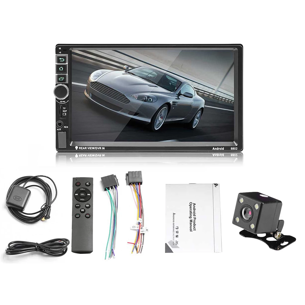 2 DIN MP5 Автомобильный плеер Android 7 ''сенсорный экран HD 1080P автомобильное радио