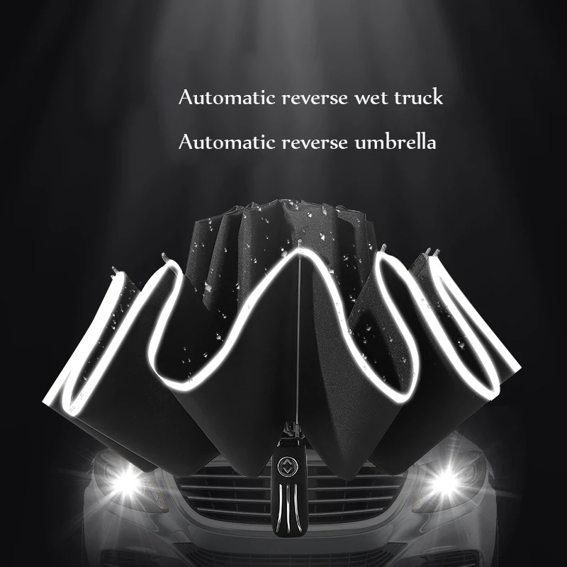 Распродажа 10k светоотражающий большой зонтик для защиты от дождя автомобиля
