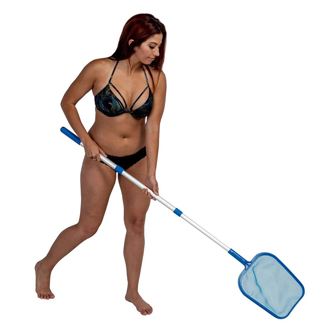 

Swimming Pool Accessories Skimmer Net with Telescopic Pole Leaf Mesh Deep Bag Net Water Surface Debris Swim Pool Cleaning Net