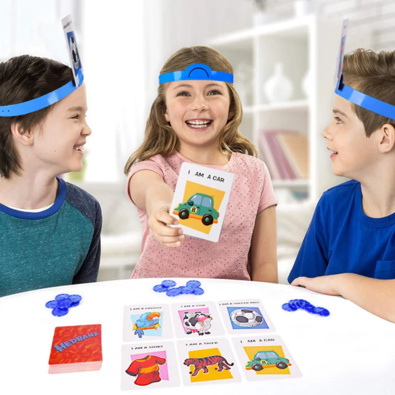 

New Hedbanz Game The Quick Question of What am I Cards Board Game Funny Gadgets Novelty Toys Children parents party games