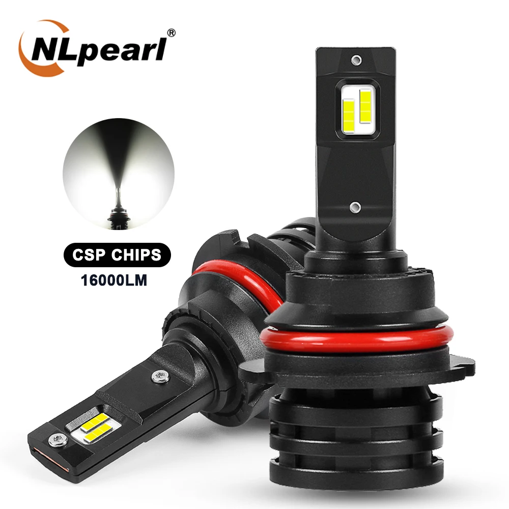 

NLpearl 2X Car 9007 Headlight Bulbs 50W 16000LM CSP 6500K Led H4 9004 H13 Hi/Lo H7 HB3 9005 HB4 9006 H11 H9 H8 Auto Lamps 12V