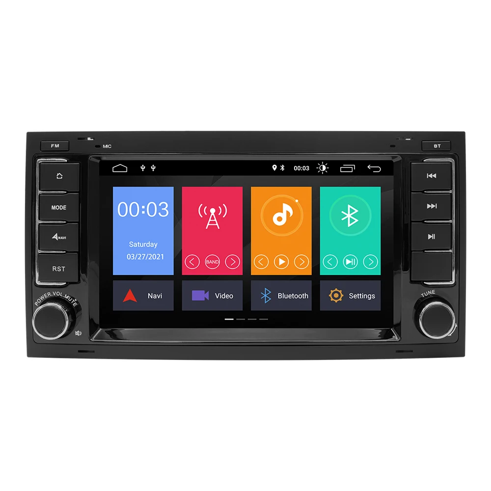 Автомобильный мультимедийный плеер Carplay 8 ГБ + 128 Гб Android 11 для VW Volkswagen Touareg Transporter T5