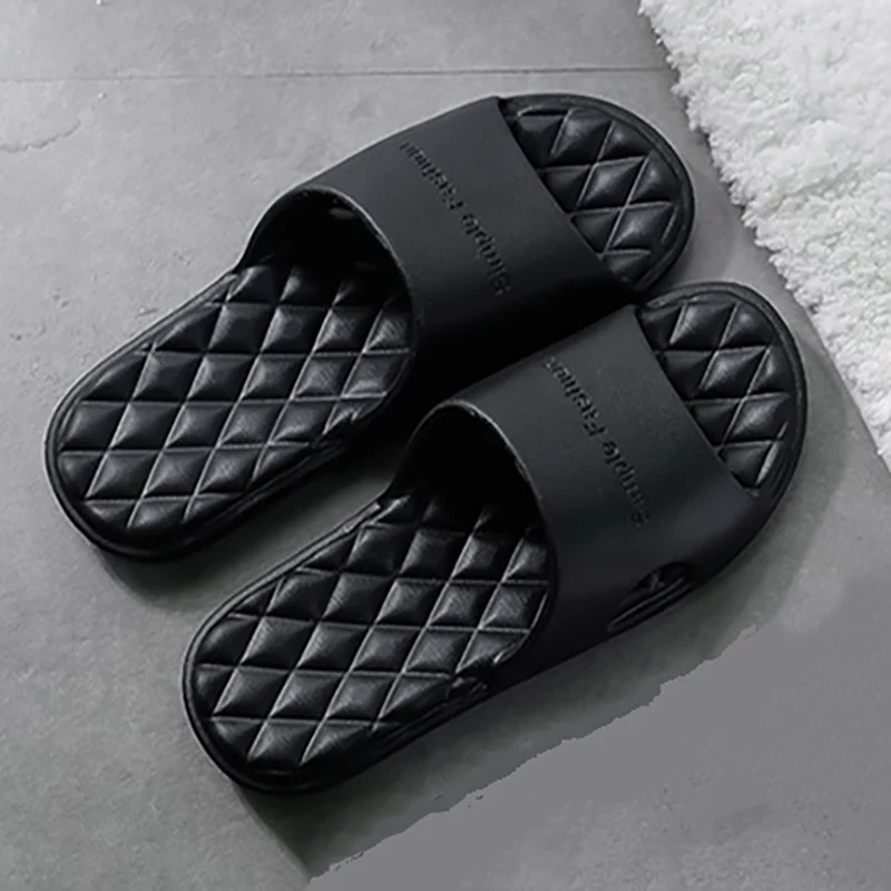 

Women Men Unisex Summer Non-slip Slippers Shoes Bathroom Slipper Lovers Indoor Sandals Fashion Home Slippers Floor Flip Flops