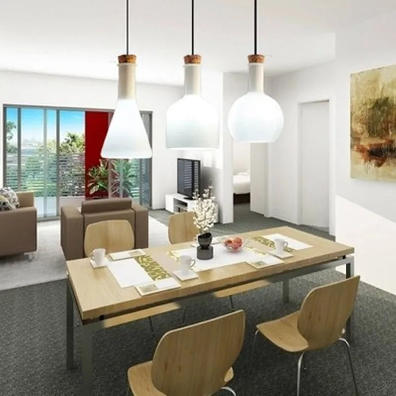 Подвесная лампа в виде волшебной бутылки современный светильник стиле лофт для