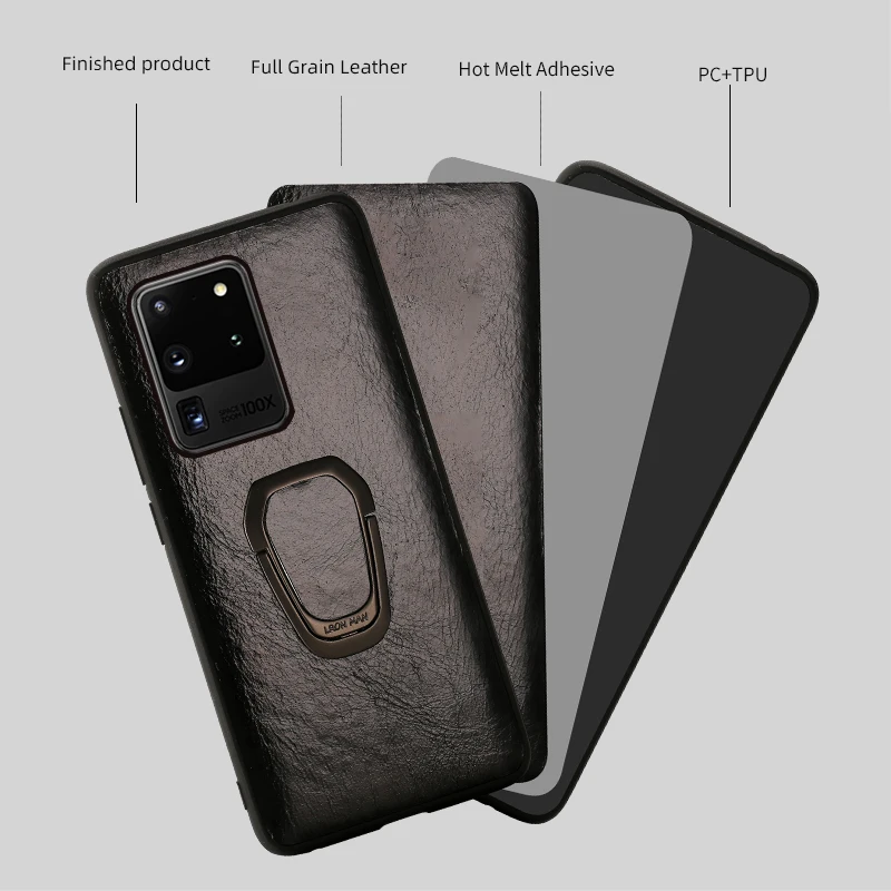 Чехол для телефона из натуральной кожи Samsung galaxy S20 ультра S10 s10e S8 S9 Plus Note 10 9 8 A71 A50 A70