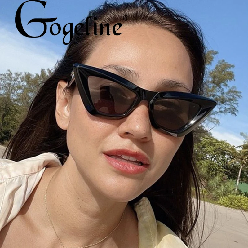 

Women's Cat Eye Sunglasses Fashion Luxury Brand Designer Black Orange Green Sun Glasses For female UV400 Eyewear Shades