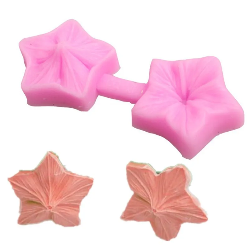 Набор из 2 частей пятиконечная звезда цветок силиконовая форма Роза Остина