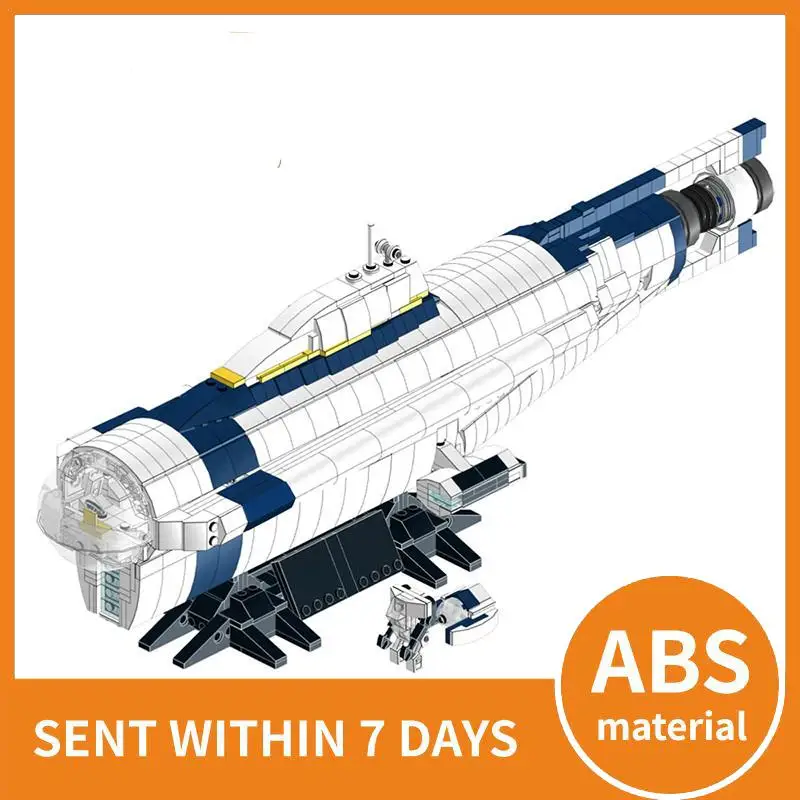 Конструктор MOC Subnautica модель подводной лодки конструктор сделай сам блоки игрушки
