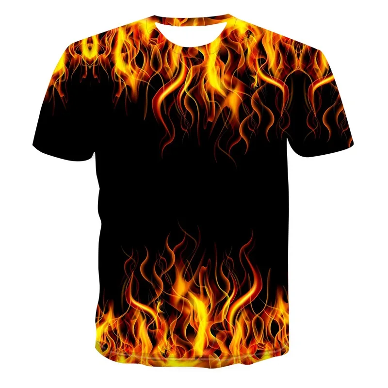 

2021 Fashion Summer New Men's T-shirt 3D Color Casual Printing Man Tshirt Breathable Streetwear Splicing Printing Sportswear