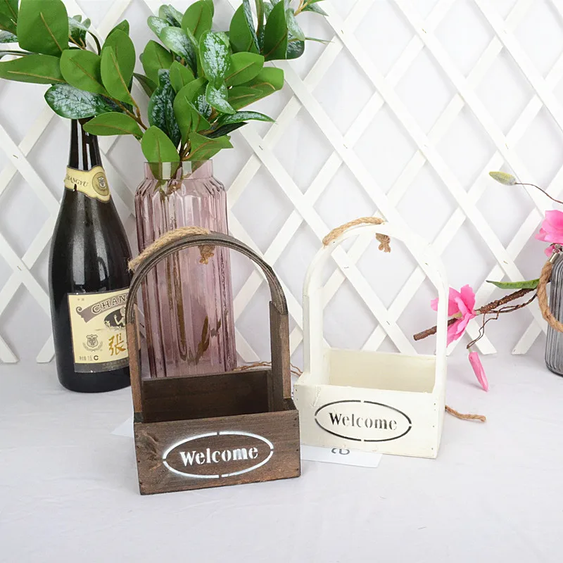 2020 New Retro Wooden Flower Pots Planter Barrel Home Garden Outdoor Decoration | Дом и сад