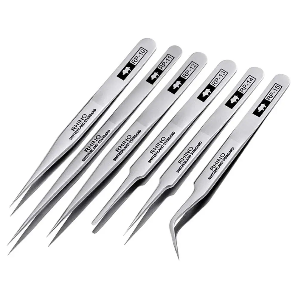 PRO инструменты RHINO RP Series высокопрочный антимагнитный антикислотный пинцет из